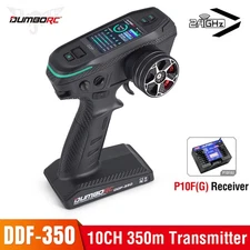 DUMBORC DDF-350 10CH Transmitter 2.4G P10FG Gyro Receiver for RC Car Boats US