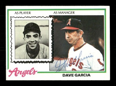 1978 Topps  #656 Dave Garcia signed autograph EX, ballpoint EAA1 bxcp71