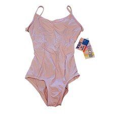 Baltogs Little Girls Sz 6/7 Light Pink Dance Ballet Leotard Cami Cinch NEW