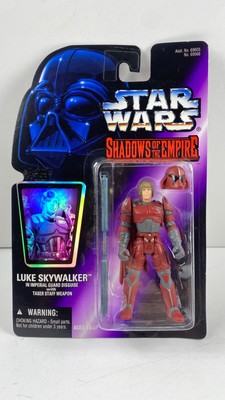 Vntg '96 Star Wars SOTE LUKE SKYWALKER Imperial Guard Disguise w Taser Staff