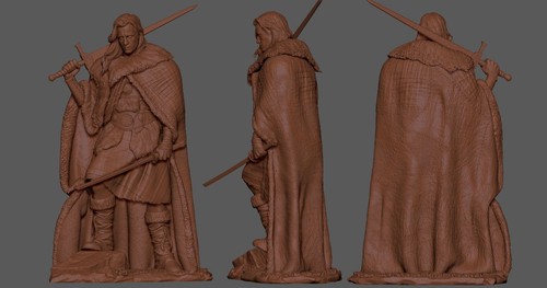 Highlander Christopher Lambert Statue Resin 3d print DIY model kit - Picture 3 of 4