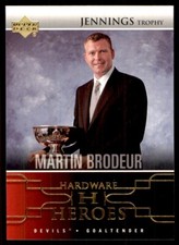 2004-05 Upper Deck Hardware Heroes Martin Brodeur New Jersey Devils #AW12