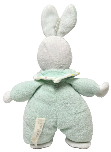 Vintage Eden Bunny Rabbit Terry Cloth Plush Stuffed Mint Green Lovey 9" RARE - Picture 3 of 9