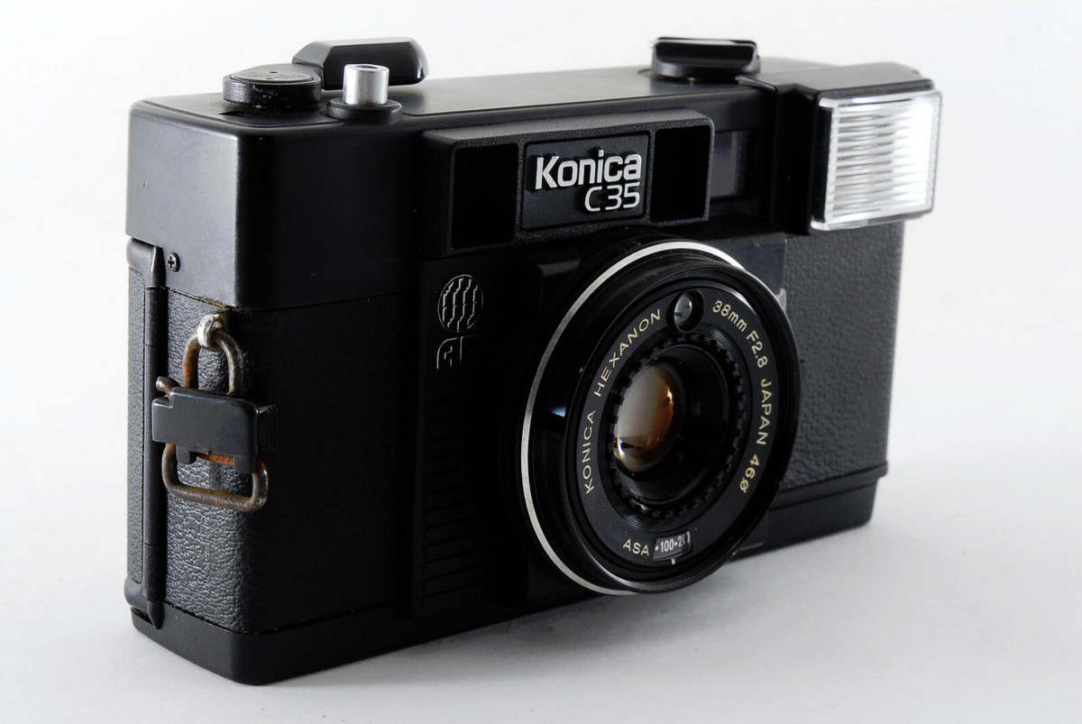 konica カメラ Exc+++** Konica C35 AF 35mm Film Camera 38mm F/2.8 Lens From Japan