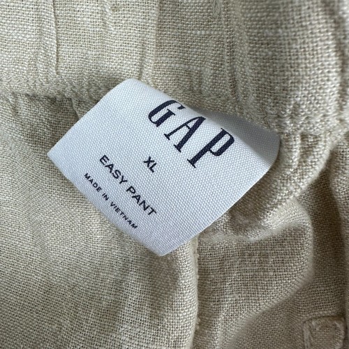 GAP Pants Womens Easy Pant XL Linen Blend Pull On Cargo Pocket ankle tapered - Picture 8 of 16