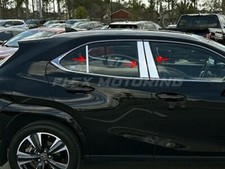 USA MADE 304 Stainless Steel 6PC Pillar Post Trim FOR 2019-2025 Lexus UX