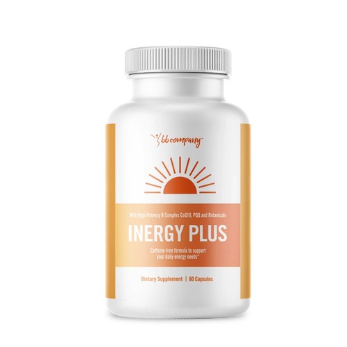 INERGY PLUS Vitamin & Energy Booster B Complex CoQ10 Caffeine-Free 60 Capsules - Picture 2 of 6