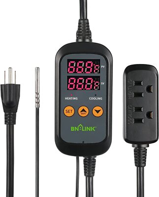 BN-LINK Smart WiFi Digital Temperature Controller， Heating Cooling