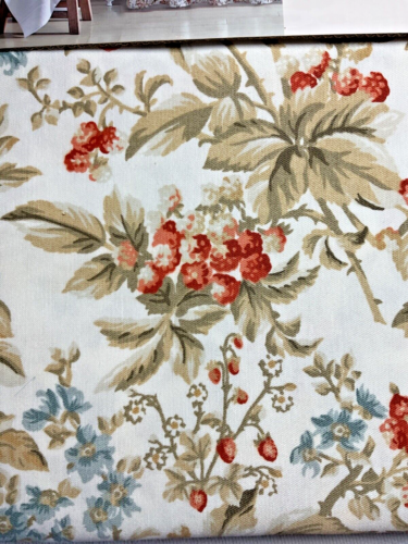 LAURA ASHLEY SHOWER CURTAIN CREAM RUST BLUE FLORAL 72 X 72 NIP
