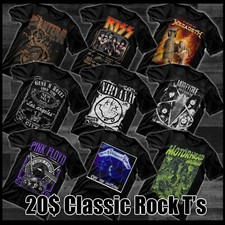 The Best Collection Of Classic Rock T-Shirts, Punk Rock