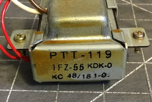 Pioneer PL-7 Turntable , Transformer # PTT-119 , Parts - Picture 1 of 3