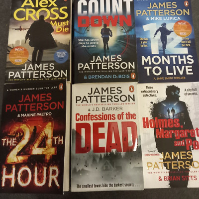 James Patterson x 6  Paperbacks bundle-published 2024, like new