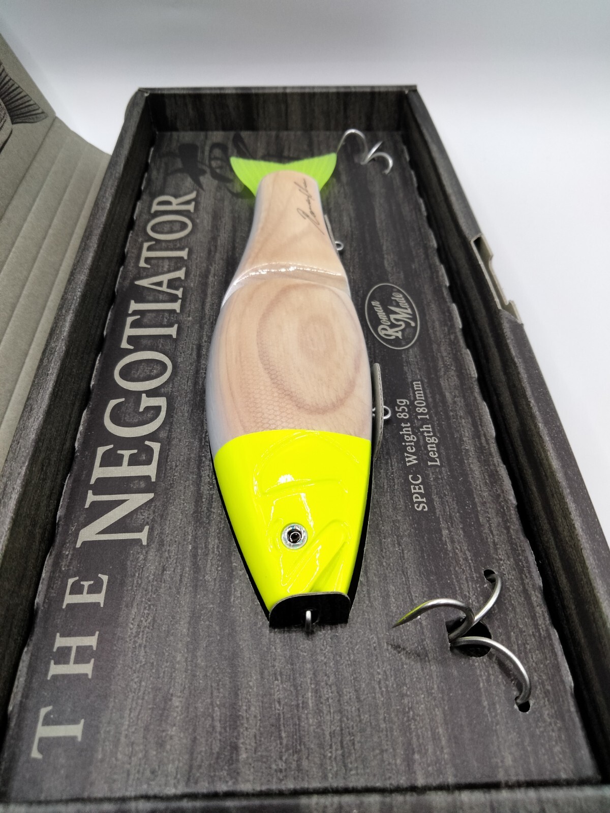 LIMITED Roman Made Negotiator from Japan Glide wood swimbait rare lure NIP HTF 6 - Image 2