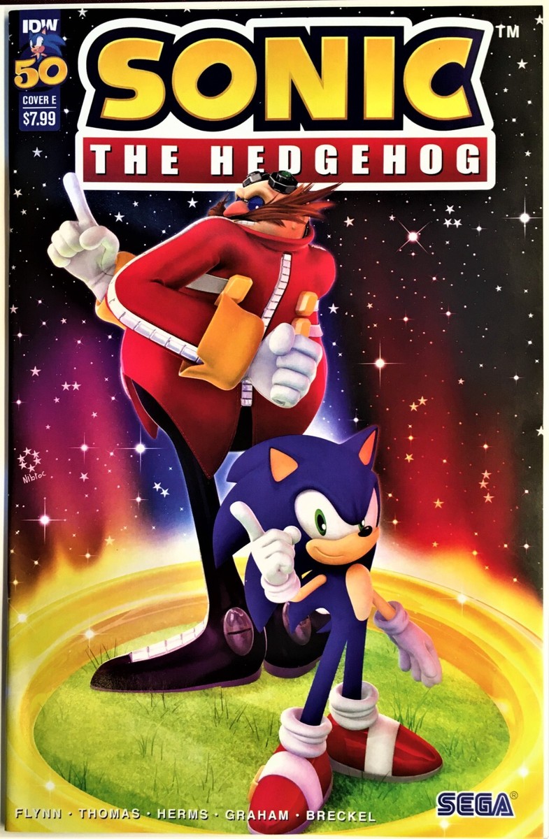 SONIC The HEDGEHOG Comic Book IDW #50 Cover E April 2022 Bagged