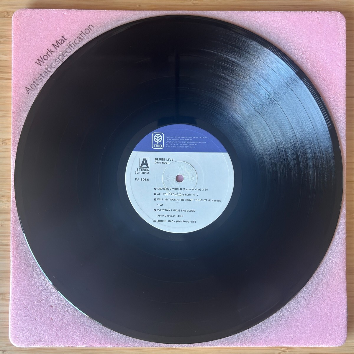 OTIS RUSH Blues Live! JAPAN ORIG LP W/OBI 1975 TRIO PA-3086