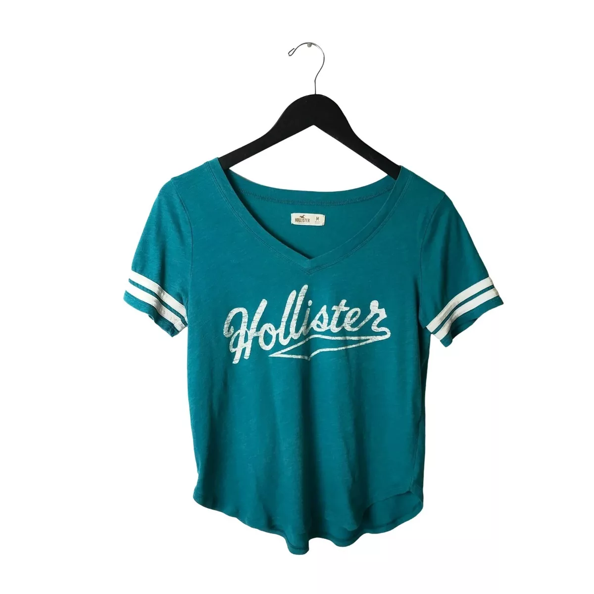 Hollister T Shirt Classic Trendy V Neck Graphic Tee Short Sleeve