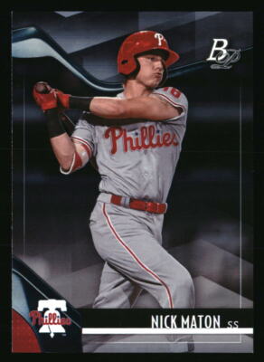 Nick Maton 2021 Bowman Platinum #TOP-10 BASEBALL Card