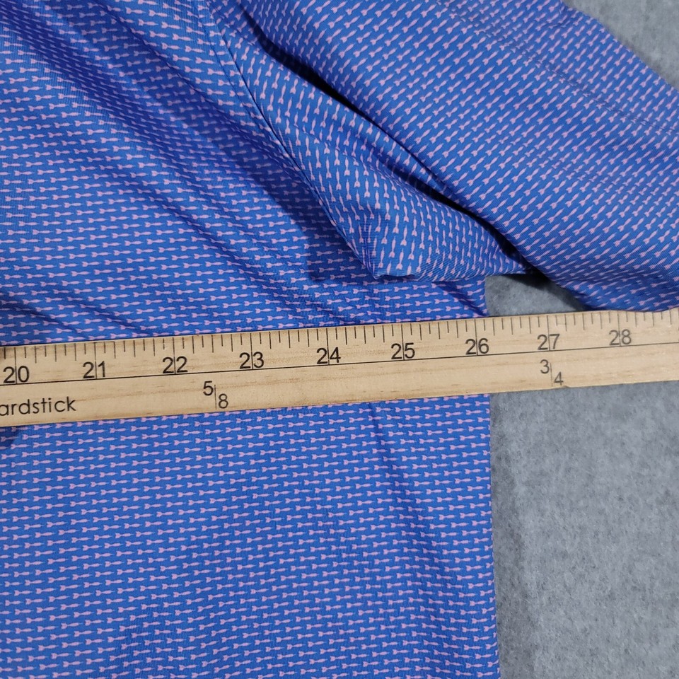 Holderness & Bourne Golf Polo Mens XXL 2XL Geometric Blue Shirt eBay