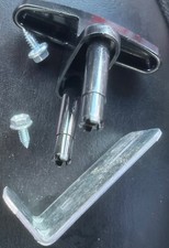 1 Garage Door Lift Handle W/Install Hardware Step  Screws Black