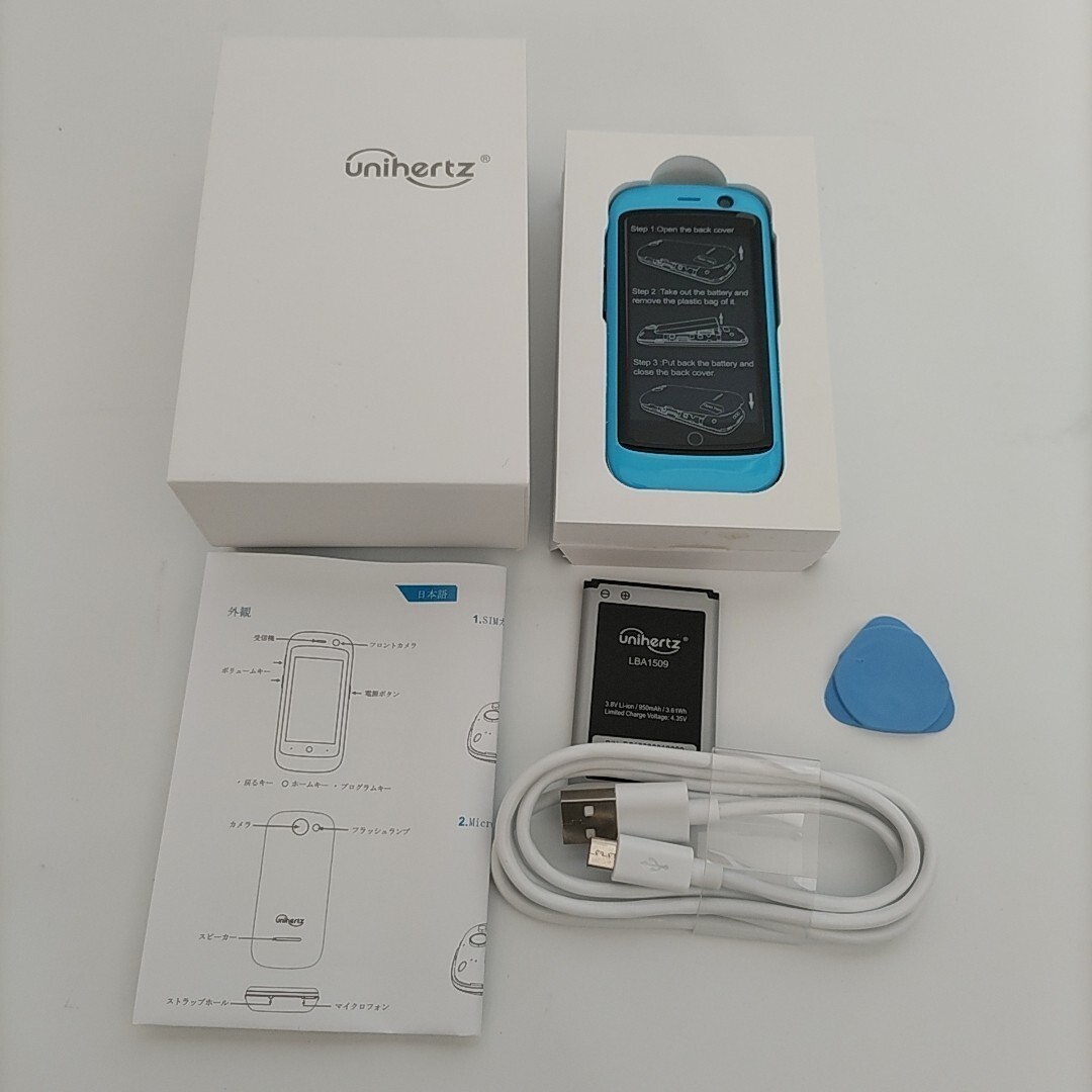 Jelly Pro Sky Blue Unihertz 4GLTE SIM Free Dual SIM 2GB RAM