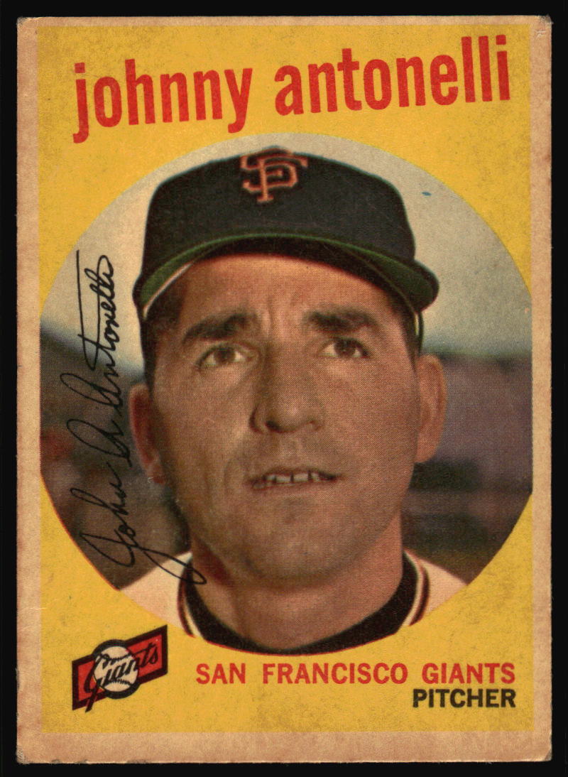 1959 Topps Johnny Antonelli #377 San Francisco Giants