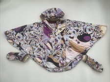Pre-owned 100% Auth Rossignol For Emilio Pucci Winter Cape / Poncho. Xs