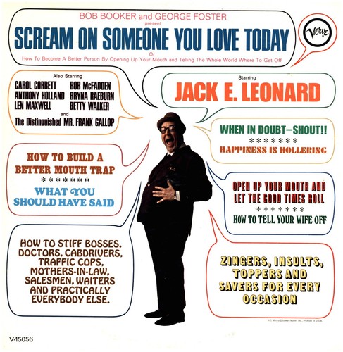 JACK E. LEONARD Scream On Someone 1967 Bob Booker USED VERVE MONO VINYL RECORD - Picture 8 of 24
