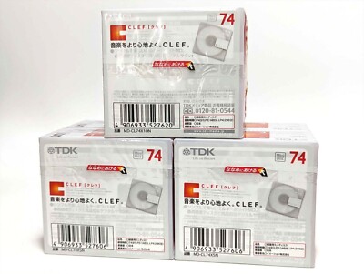 NEW SEALED x 50-Discs】TDK MD Mini Disc 74 & 80 min NEW SEALED x 50-Discs】TDK MD Mini Disc 74 & 80 min