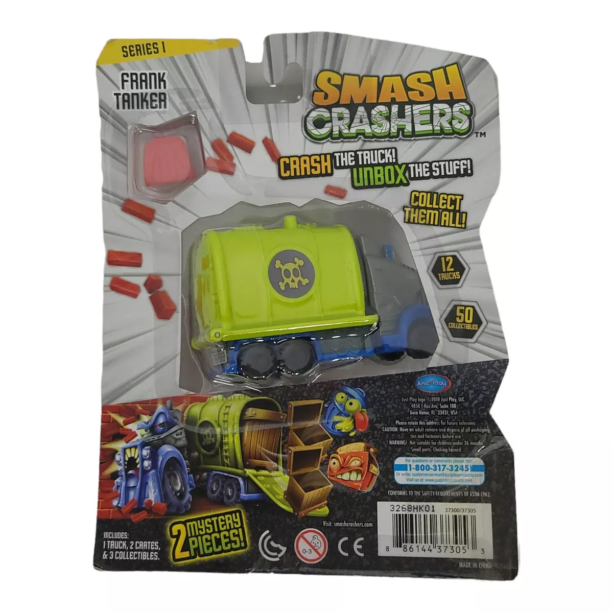 Just Play Smash Crashers Frank Tanker Series 1 Crash The Truck Unbox The  Stuff