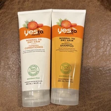 YES to CARROTS NOURISHING SHAMPOO & CONDITIONER SET- NORMAL TO DRY HAIR 9.5oz