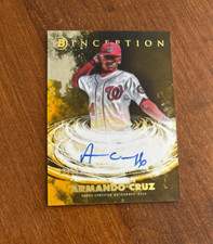 Armando Cruz 2021 Bowman Inception Primordial Prospect Auto PPA-AC Nationals /50