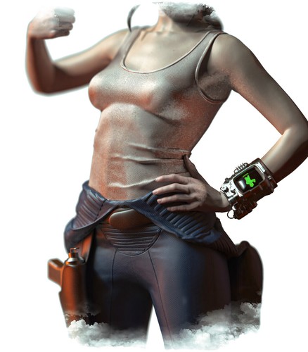 Fallout - Lucy - "Okie Dokie" - Kit Modelo Resina Impresión 3DP, 1/10, 1/8, 1/6, Escala - Imagen 7 de 10