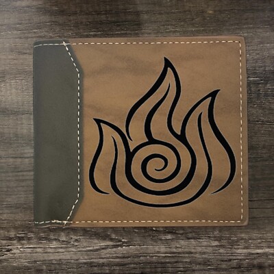 Fire Element - Avatar Leather Wallet Bifold Premium Quality NEW