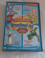 NEW SEALED CD ROM PC ADVENTURE WORKSHOP PRESCHOOL-1ST GRADE 4 SKILL AREAS 9TH ED