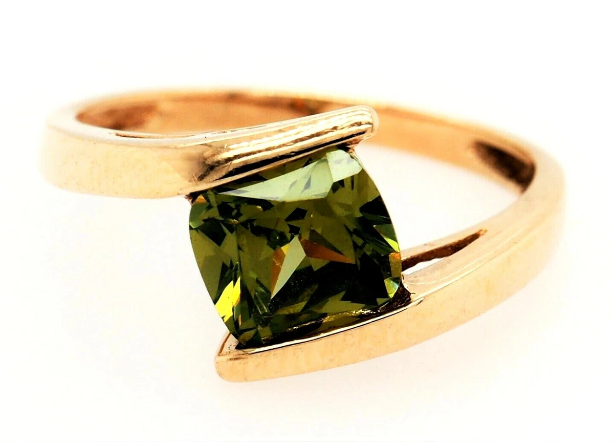 9ct gold 2024 cubic zirconia ring
