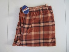 Peter Alexander Men's Brown Tartan Check Flannelette Pyjama Pant Size XXXL