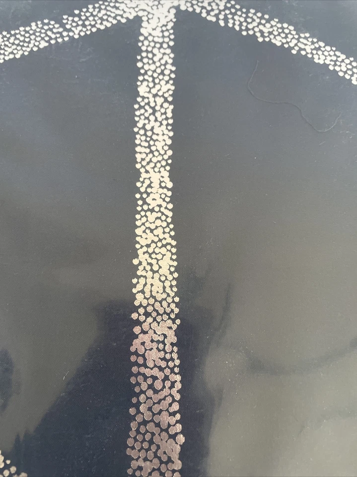 Elegante panel de ventana BLACKOUT AZUL MARINO GEOMÉTRICO METÁLICO PLATEADO 50X63 PULGADAS Foto 2 de 3