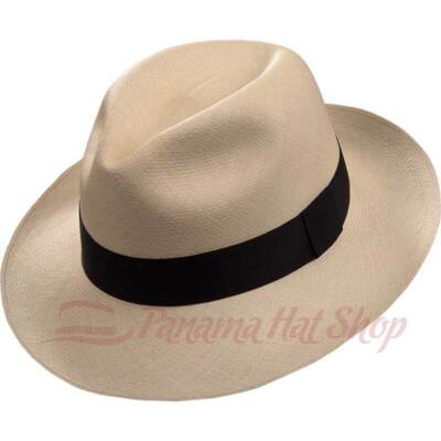 AUTHENTIC PANAMA HAT: MONTECRISTI FEDORA STRAW HAT SUPER FINO