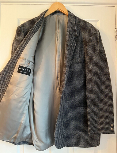 Chaqueta Blazer Informal Jaeger Para Hombres Gris Tweed XL - Imagen 4 de 6