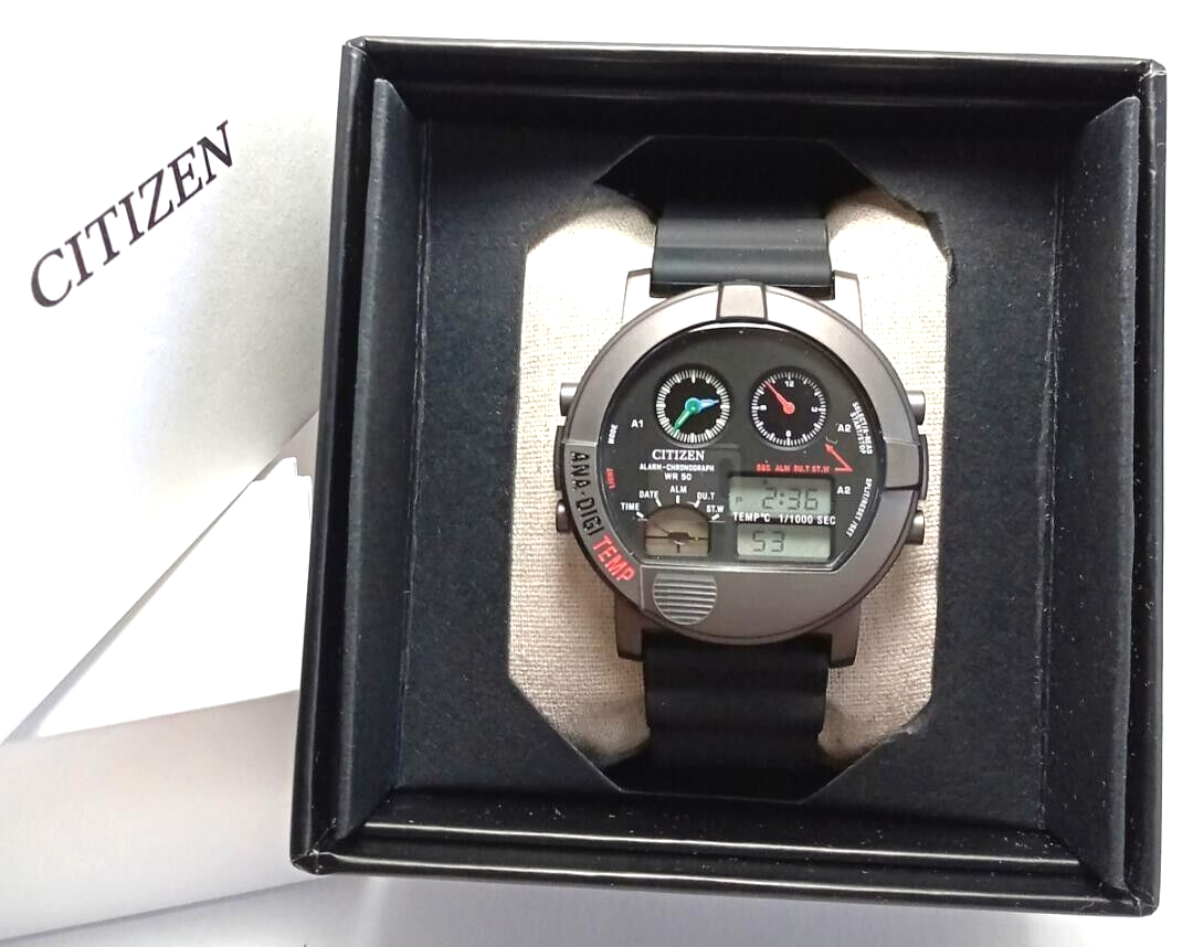 CITIZEN ANA DIGI TEMP WATCH black Japan 250 Limited edition CITIZEN ANA DIGI TEMP WATCH black Japan 250 Limited edition