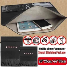 Large Faraday Bag RFID Signal Blocking Shielding Pouch Cell Phone Wallet Blocker