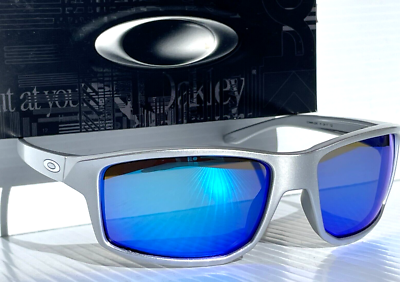 銀製品 NEW Oakley GIBSTON X-Silver POLARIZED Galaxy Blue Lens Sunglass