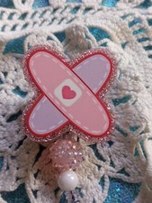 Nurse Badge Reel, Bandage, RN, ID, Badge Holder, Ouch, Name Tag