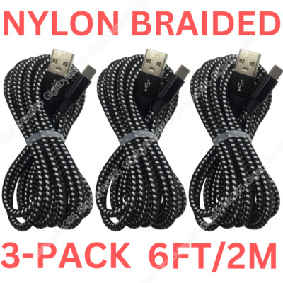 3 Pack Fast Charger Cable Heavy Duty For iPhone 14 13 12 11 XR 8 7 Charging Cord