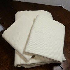 Martha Stewart Yellow White 1 Flat King Sheet 1 Queen 1 Standard Pillowcase