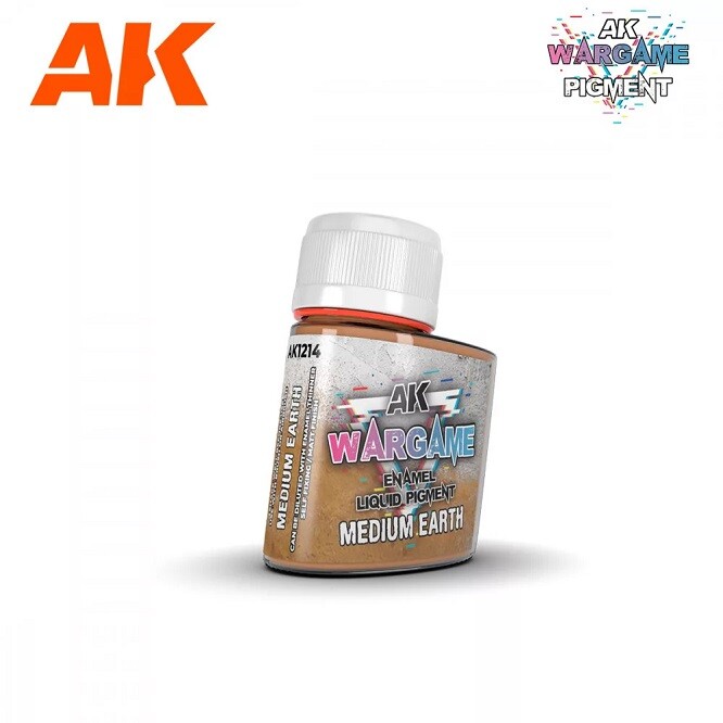 Ak Interactive AK1214 - Wargame Medium Earth 35 ml - New