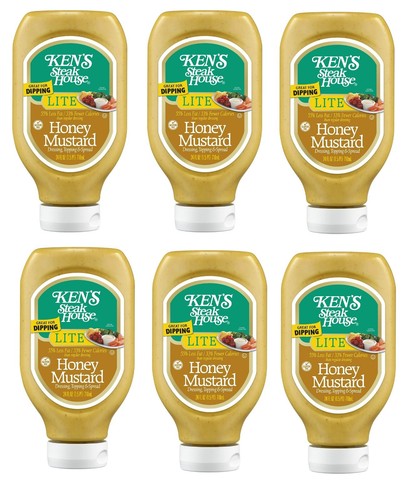 Ken's Steak House Lite Honey Mustard Salad Dressing, Dip (6 Pack) 24 fl oz each) - Picture 20 of 24