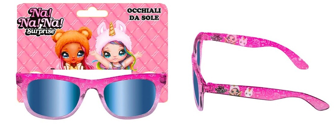 OCCHIALI DA SOLE NA NA NA  SURPRISE ! STANGHETTE DISEGNATE -PROTEZIONE 100% - UV