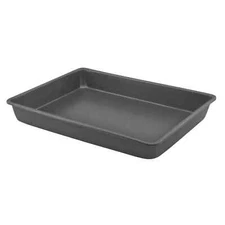 Mainstays 10.5 x 15.4 Inches Nonstick Steel Lasagna Pan - Dishwasher Safe, Gray