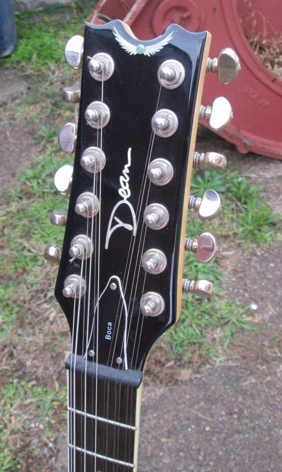 Guitarra Eléctrica Dean Boca 12 Cuerdas Circa 2010s - Trans Amber Burst EXCELENTE Forma Foto 3 de 4